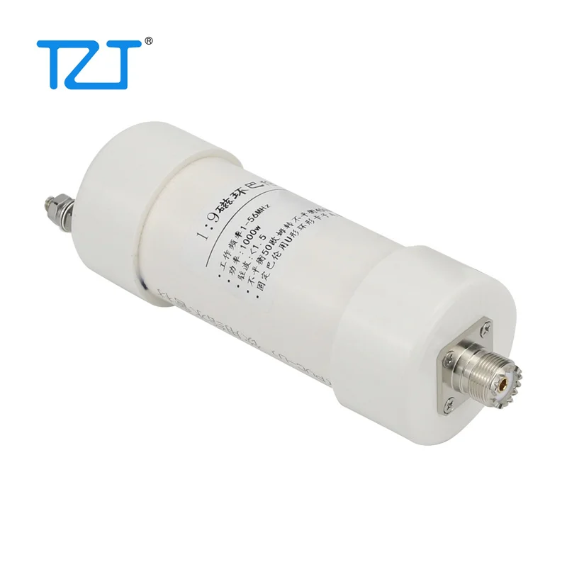 TZT 1:9 Balun 1000W 1:9 Antena Balun Entrada 50Ω a salida 450Ω para onda corta SSB CW LSB USB AM FM