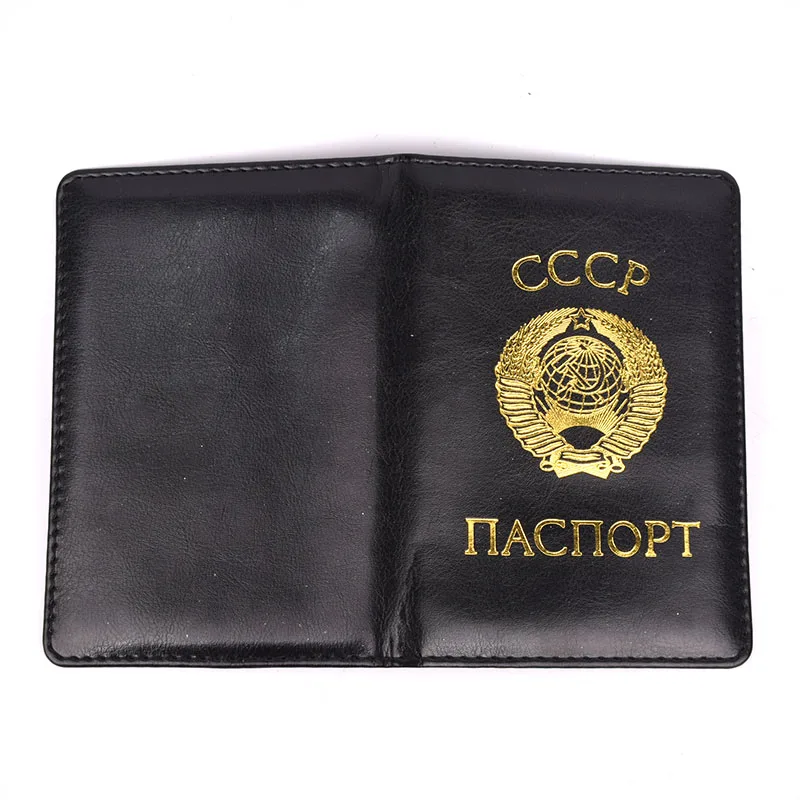 Russland reise dokument pass abdeckung cccp sowjetische leder abdeckungen für pässe ussr pass inhaber männer frauen