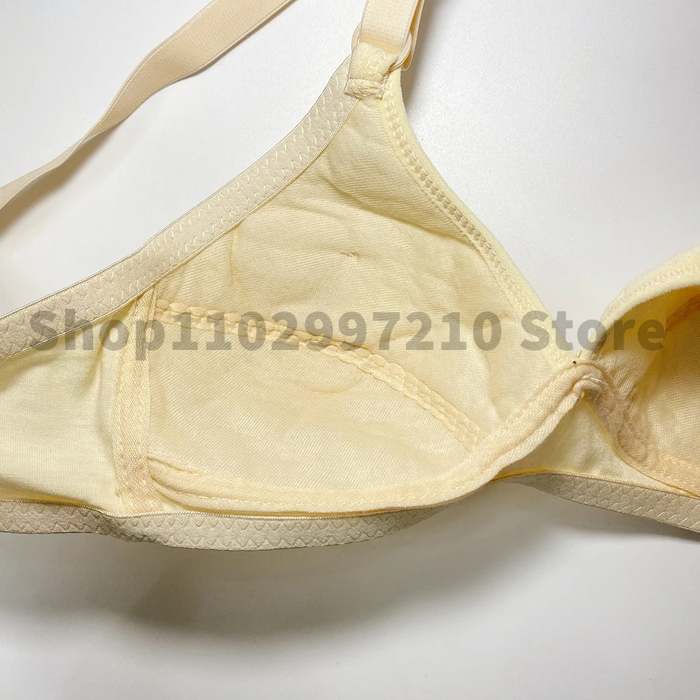 Women Comfort Bras Non-steel V-neck Full Coverage No Padding Underwire Bra 38-44 Comfortable Vest Bralette Sexy Lace Lingerie