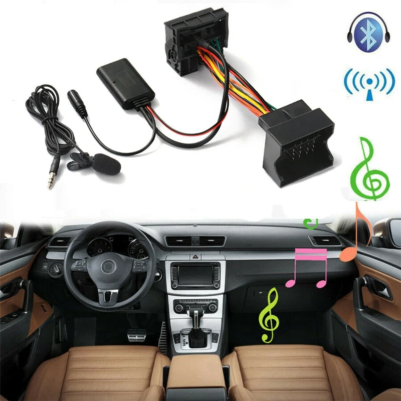 

Car AUX Bluetooth 5.0 Adapter Wireless Music Audio Cable Microphone Handsfree Input For-BMW E83 85 86 For MINI COOPER