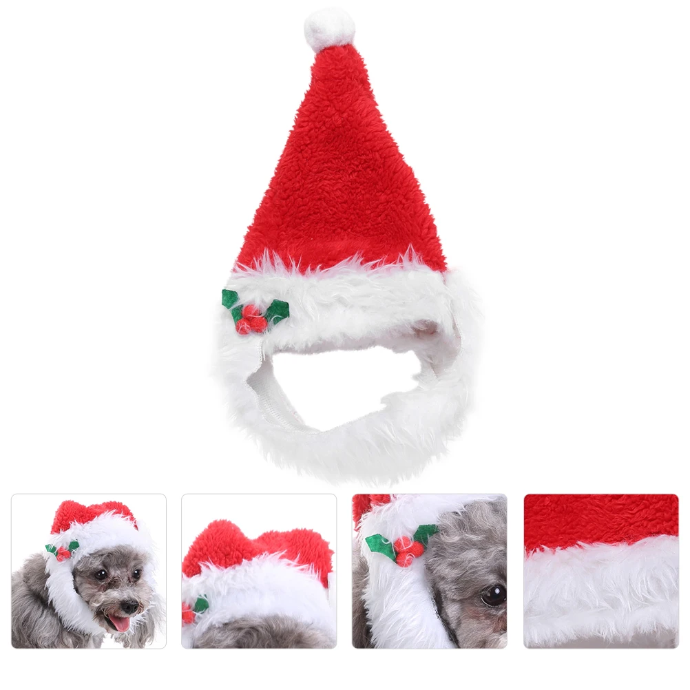 

Christmas Circle Pet Supplies Dog Hats for Small Dogs Costumes Headband Wear New Year Cat Accessories