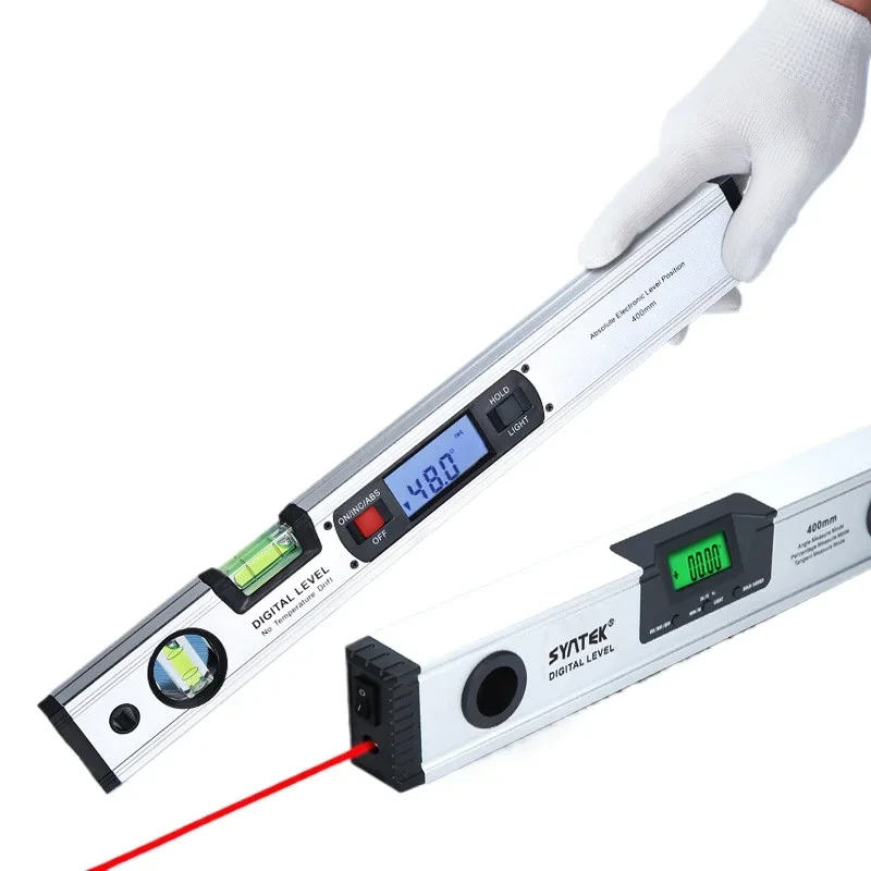 

Horizontal ruler Digital display Electronic level Angle measuring ruler Small laser strip Strong magnetic level ruler