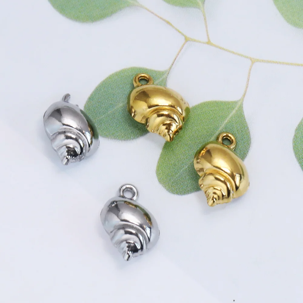 

Cordial Design 9*12MM 100Pcs Jewelry Findings/Charms For Necklace/Stainless Steel/Hand Made/Conch Shape/DIY Pendant #195241