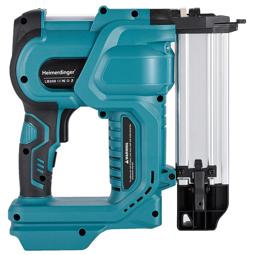 Heimerdinger Cordless Nail Gun,18GA 2 in 1 Nailer/Stapler Gun Compatible with Makita Battery, 2 Mode with 500 Staples, 500 Nails