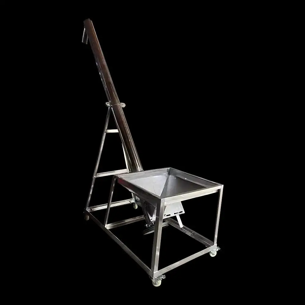 Automatic Screw Conveyor with Hopper - for Granular Materials, Industrial Feeding Equipment, High-Efficiency Particle Conveyor