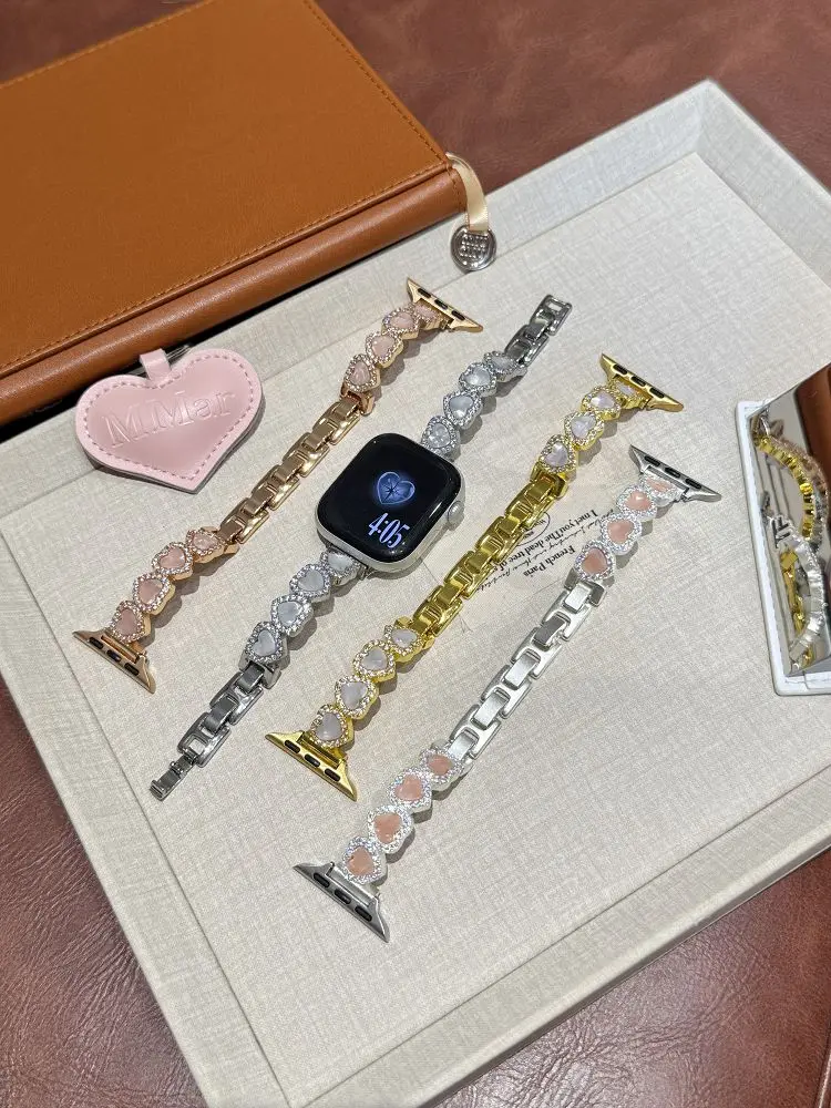 pulseira-de-metal-em-forma-de-coracao-para-apple-watch-compativel-com-tamanhos-40-41-38-42-44-45-46-49mm-pulseira-elegante-com-diamantes-para-mulheres-serie-11-10-9-se-8