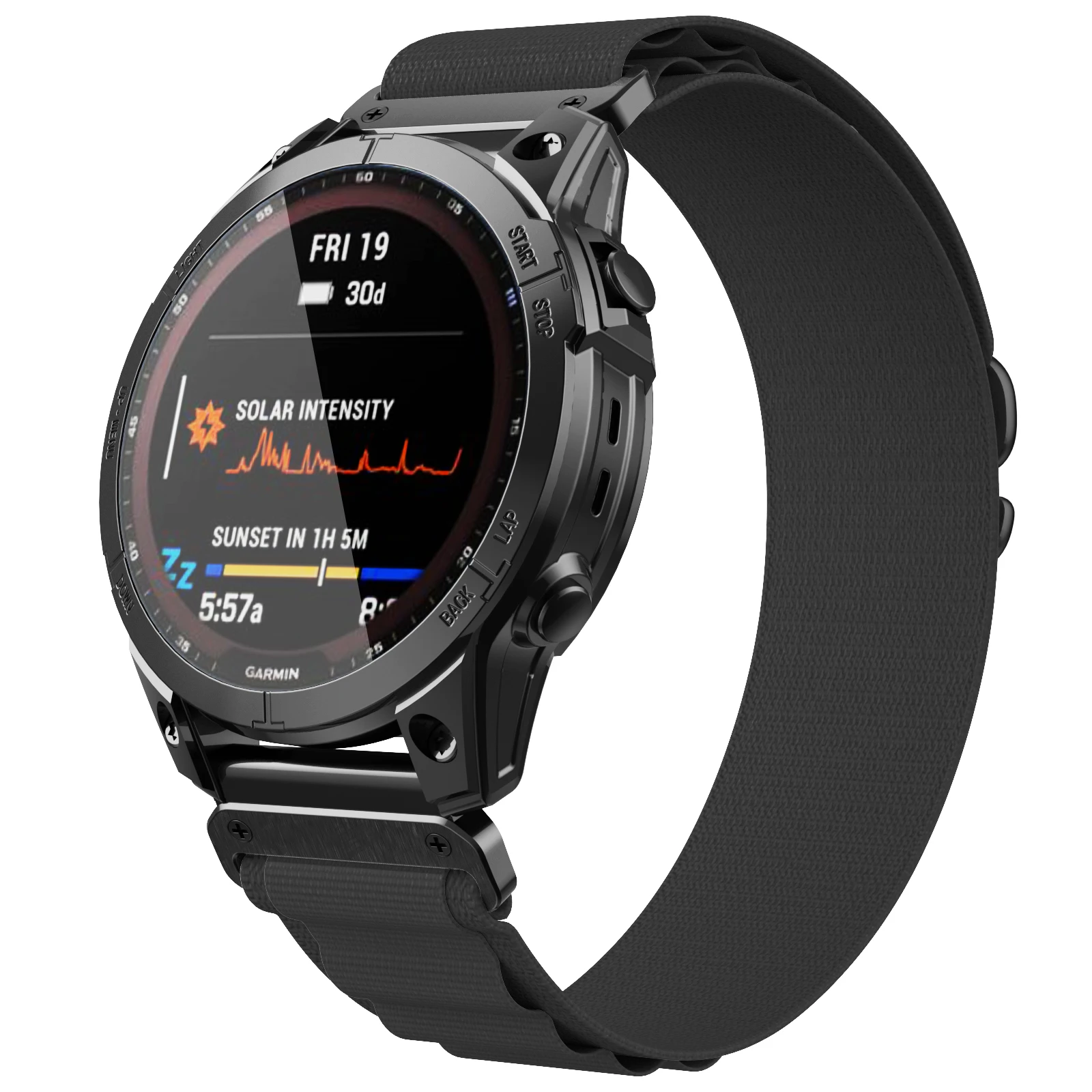 Pulseira de relógio de nylon Loop Sport Quick Fit, Correias Smartwatch para Garmin Fenix 5 5X Plus 6 6X Quatix 7X 7 Pro MARQ, Fenix 8 E, 22mm, 26mm