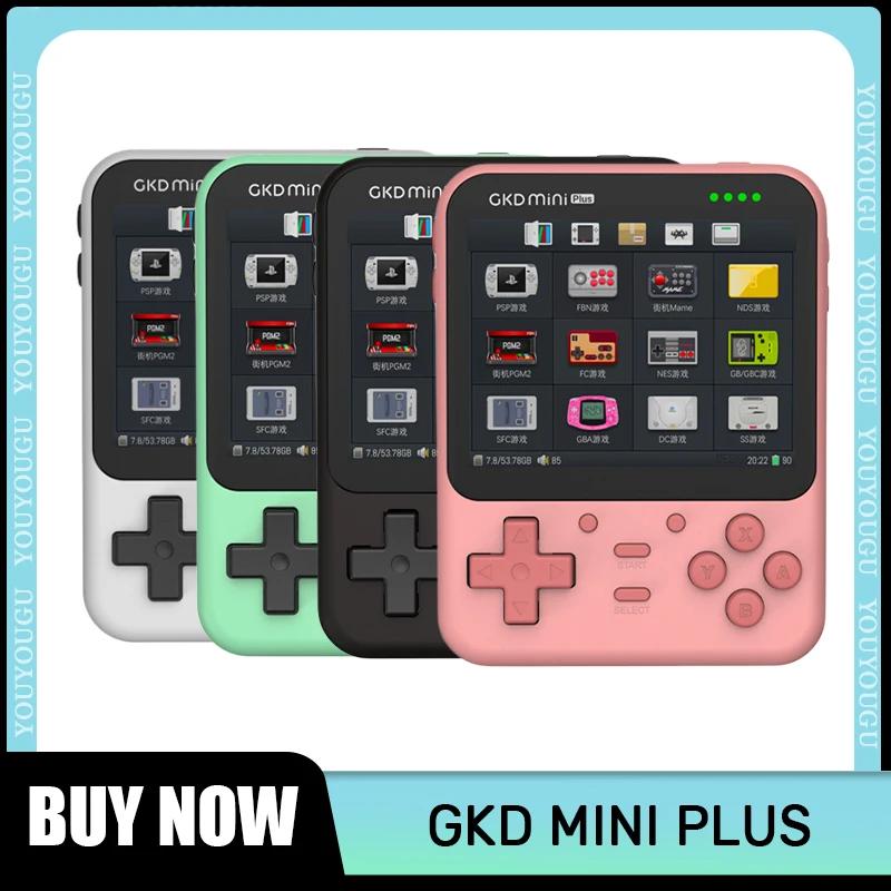 

New GKD Mini Plus Retro Game Console Open Source 3.5 Inch IPS Screen WIFI Bluetooth Wireless Mini Portable Handheld Game Console