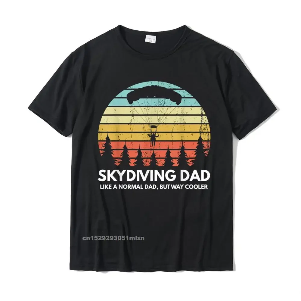 Skydiving Dad Skydiving Father Matching Couple Skydiving T-Shirt Summer T Shirts Tops Shirt For Adult Family Fashionable T Shirt