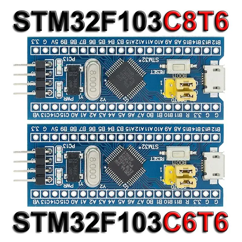 Módulo de placa de desarrollo de sistema mínimo STM32F103C8T6 de 10 piezas, STM32F103C8T6, st-link V2 STM8 STM32, descarga de simulador STM32F401 STM32F411