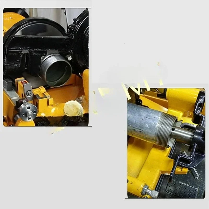 Threading Machine Electric 220v Fully Automatic 2-inch Steel Pipe Threading Machine Gas Fire Pipe Tapping Machine factory outlet