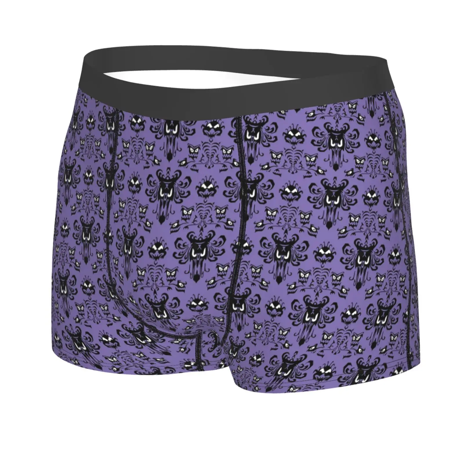 Purple Haunted Mansion Men's Underwear Healthy Soft Comfortable High-Quality Men's Briefs Stylish Trendy Casual Sports Panties