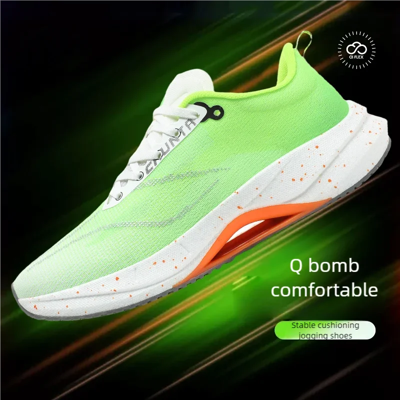 Men women casual sneakers four seasons breathable comfort soft-sole outdoor speed running shoes couple light racing sports shoes