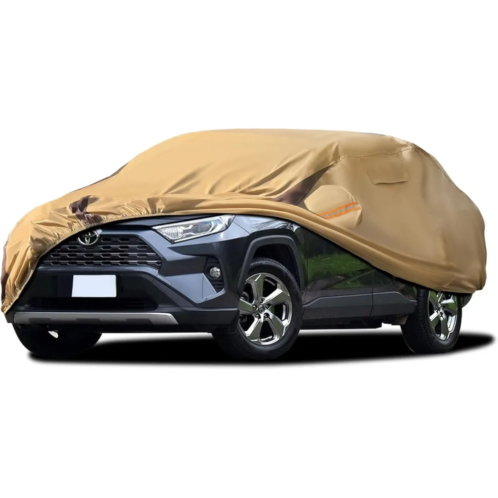 

All-Weather Waterproof Car Cover for 2012-2024 Toyota RAV4, Outdoor Heavy-Duty UV Protection