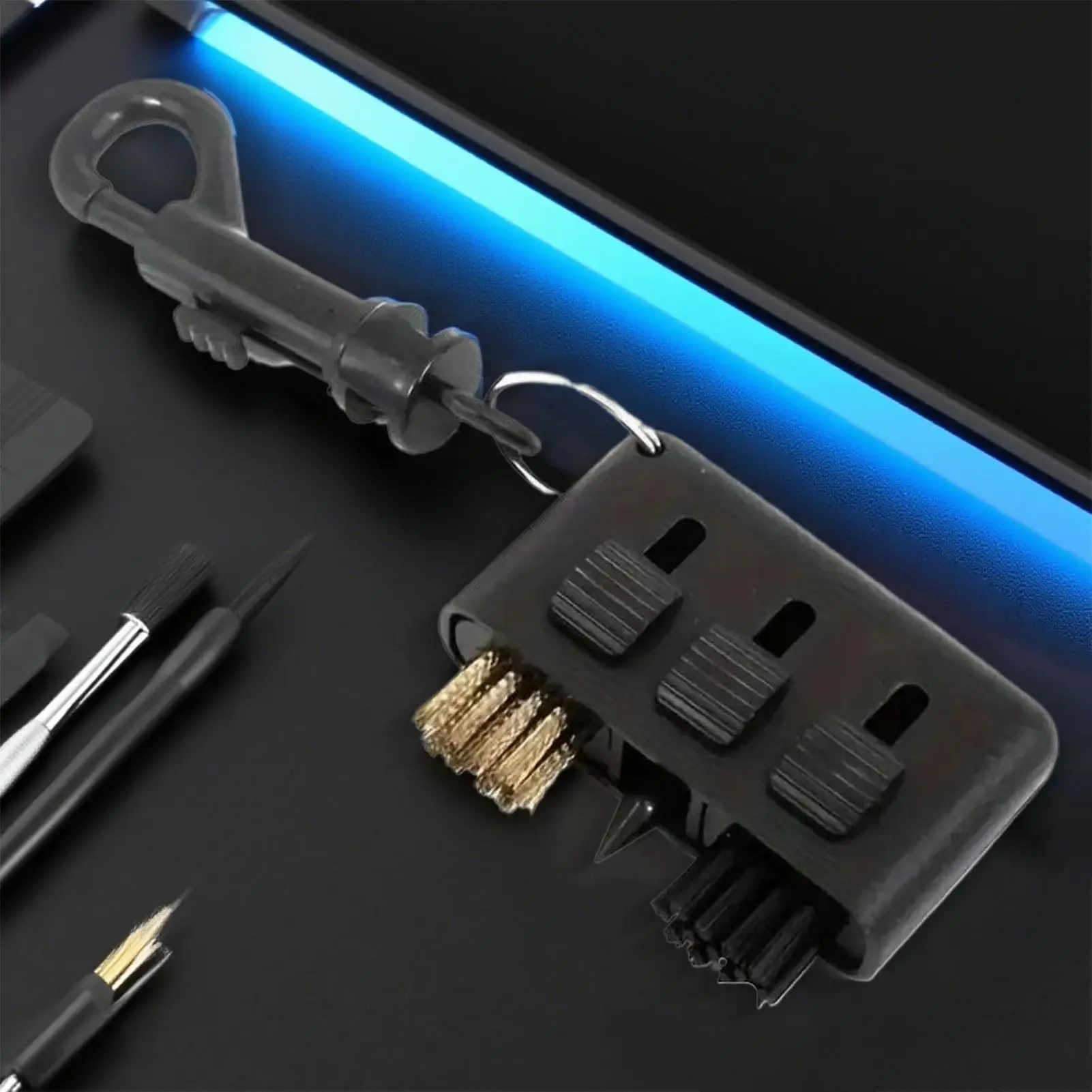 منظف نادي الغولف 3 قطع متعددة الوظائف الأخاديد تنظيف فرشاة تنظيف على الدورة ملحق أداة تنظيف الغولف للبنين المراهقين