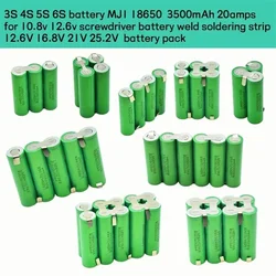 2S1p 1s3p 3s2p 4s2p 5s2p  18650 Power Battery Pack 3500 MAh 18 V Screwdriver MJ1 Lithium Battery