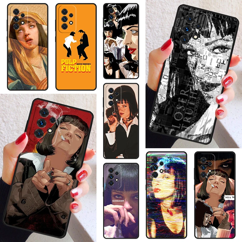 Mia Wallace Pulp Fiction Case Cover For Samsung Galaxy A52 A72 A73 A20e A21S A50 A70 A11 A12 A42 A31 A40 A51 A71 A32 A80 A91