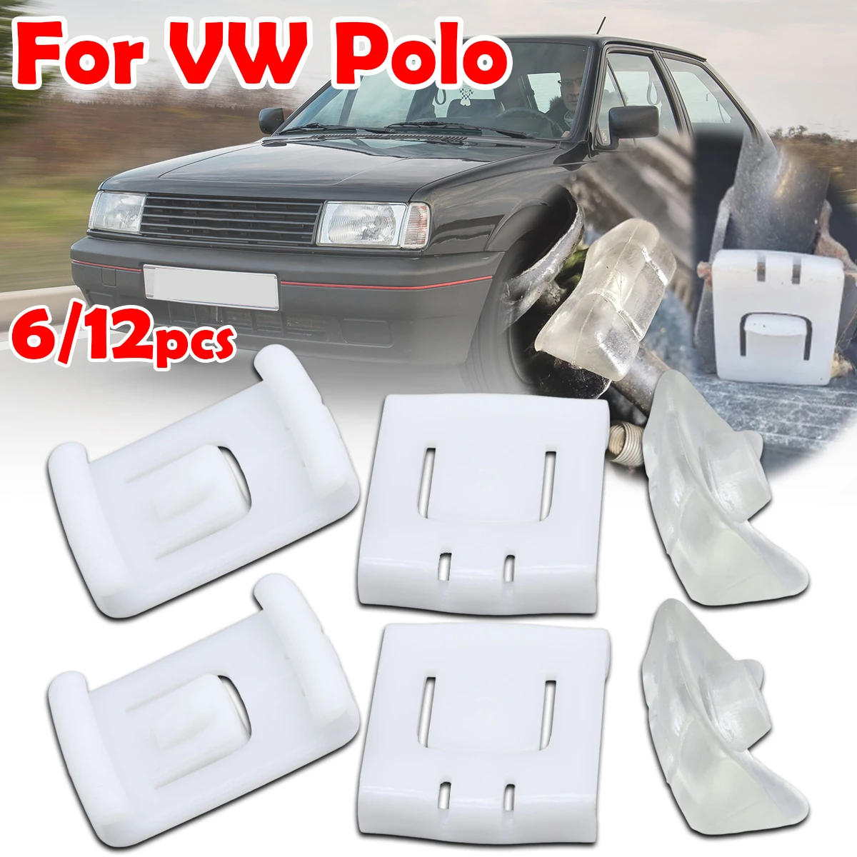 

Front Seat Fastener Rail Runner Clip Bracket Sliders Guide Accessories 435881203A 191881213 For VW Polo Coupe Variant 1981 1994