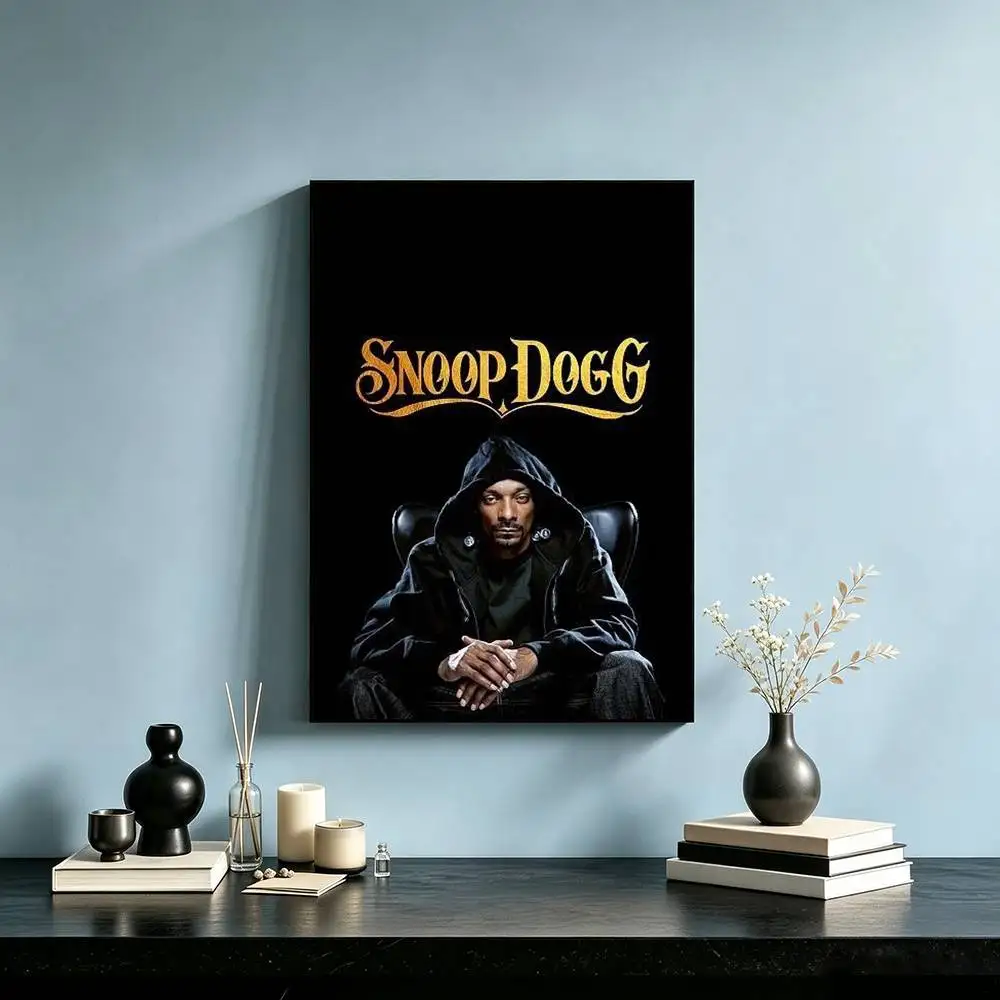 Rappers-Snoop D-Dogg  Poster Waterproof Wall Art Sticker For Bar Living Room Vintage Decor High Quality Print Gift