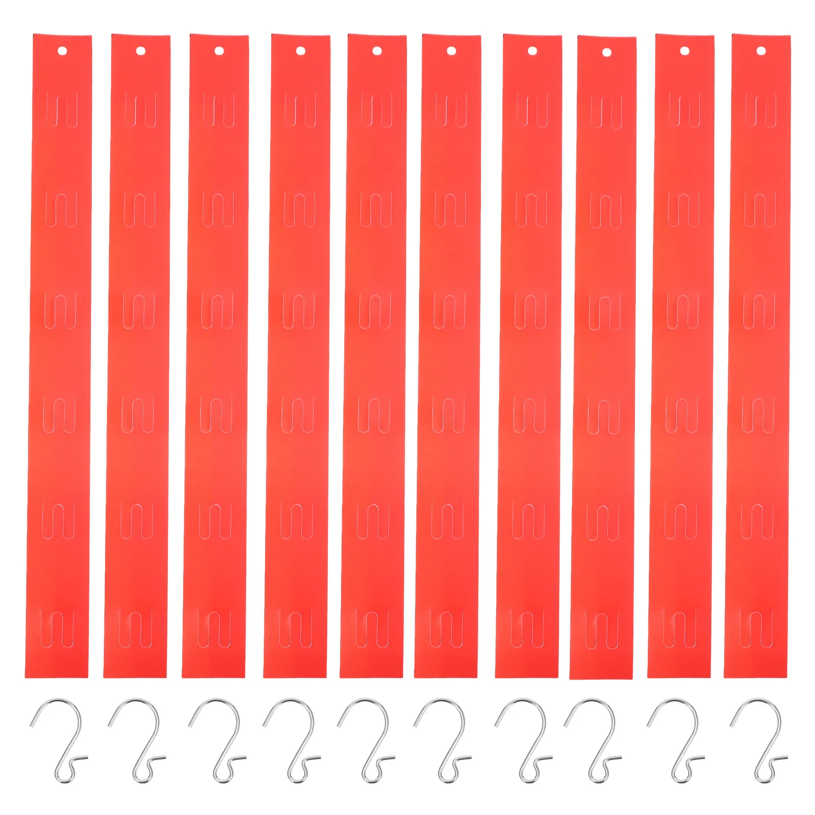 

10Pcs Transparent Retail Hanging Strips Chip Display Rack Snack Organizer Store Display Rack Durable Plastic Hooks