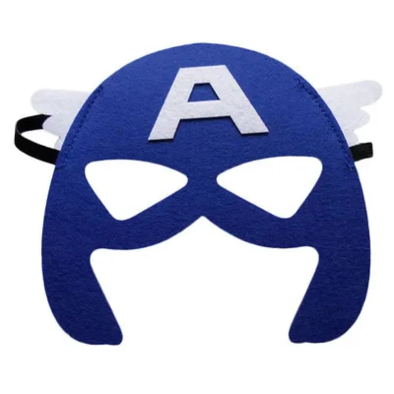 Superhero Kids Cosplay Masks Hulk Spiderman Captain America Mask for Boys Girls Birthday Party Halloween Accessory Props^0*f