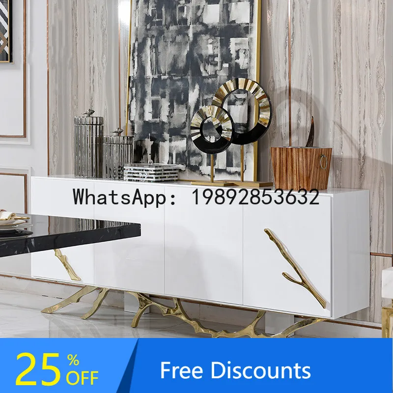 

XL Entryway Hall Cabinet American Style Sideboard Italian Style Living Room Storage Decorative Cabinet