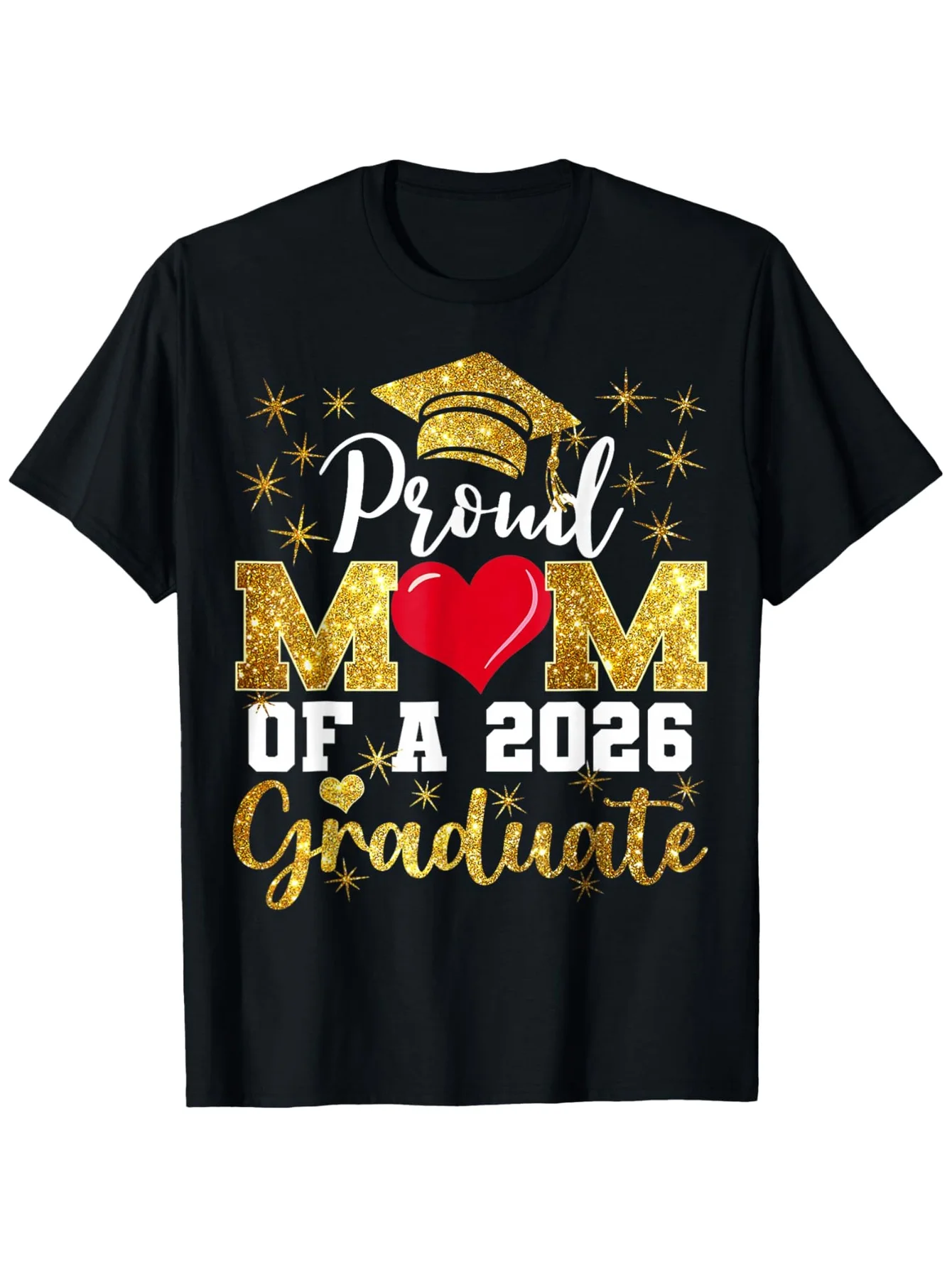 Proud Mom Commemorative T-shirt for The Graduating Class of 2026 Women Clothing