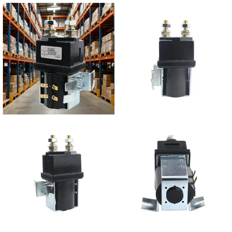 SW200 400A High Power DC Normally Open Electromagnetic Switch 12V/24V/36V/48V/60V/72V CZW400A for Forklift Truck Winch