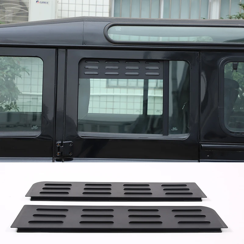 

For Land Rover Defender 110 2004-2018 Aluminum Alloy Car Rear Side Window Ventilation Panel Decoration Modification Accessories