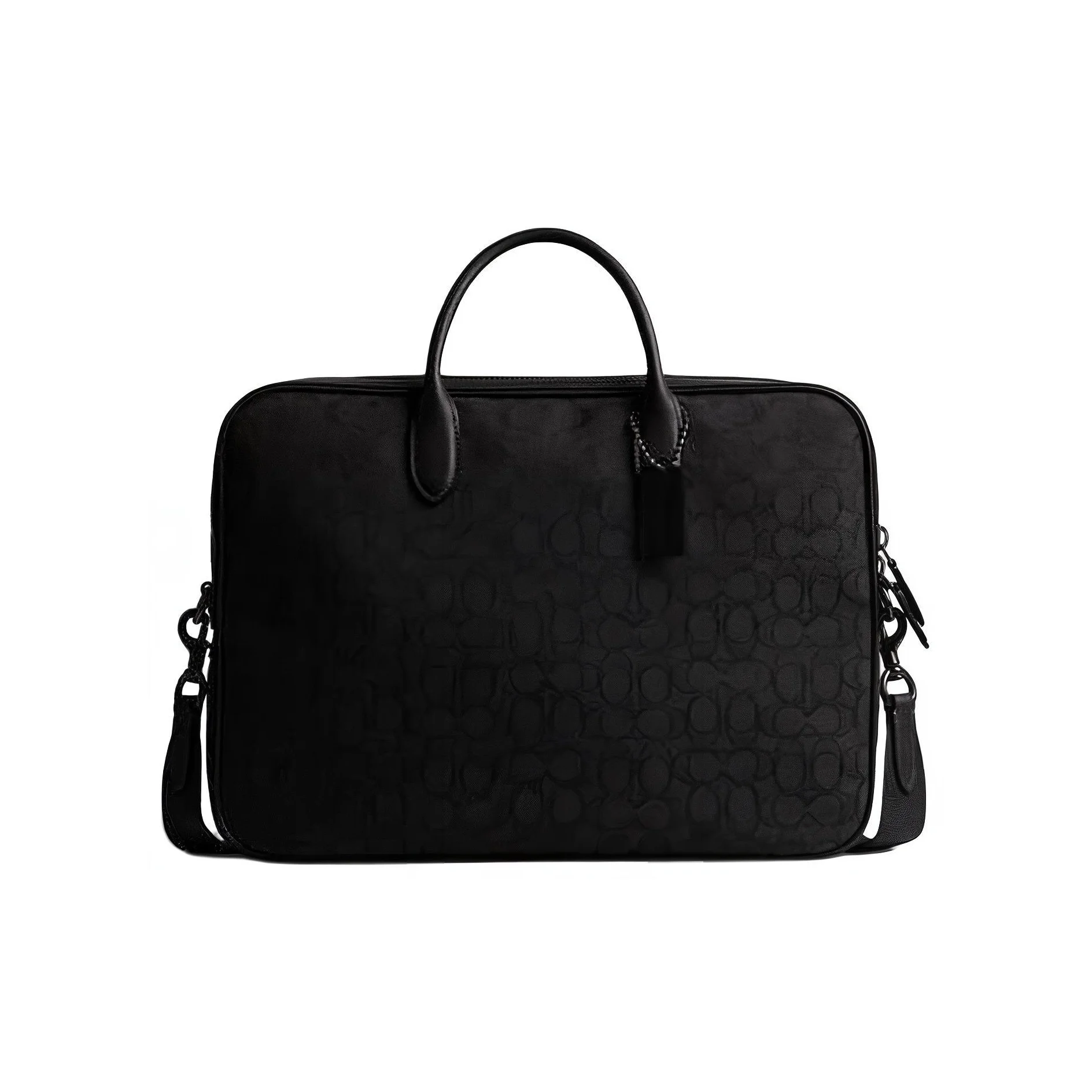 COACH Fabric Briefcases Large Men's Black CAK97-BLK