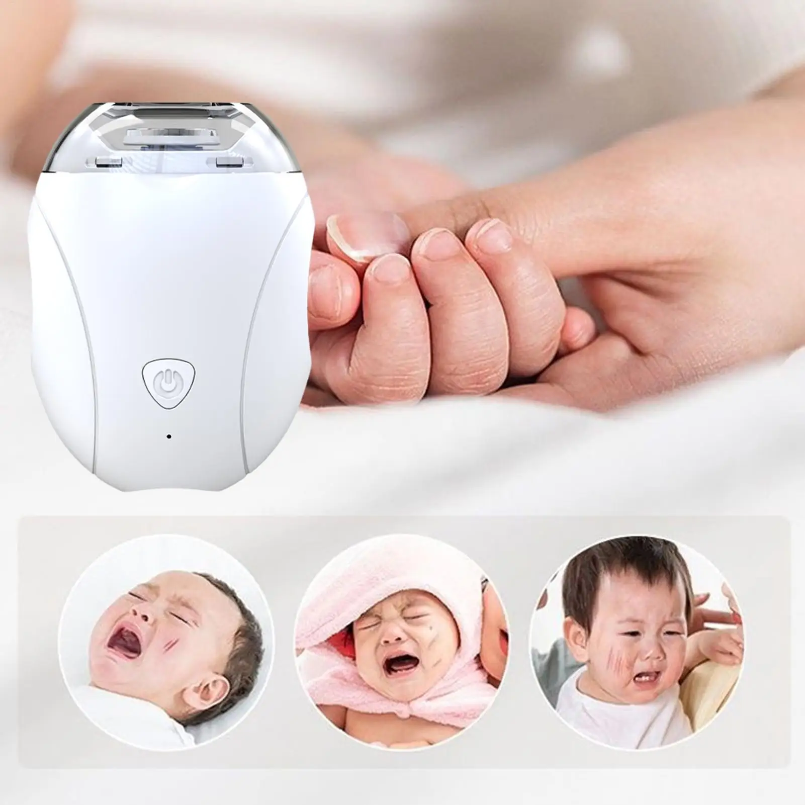 

3-Speeds Nail Trimmer Electric Nail Grinder Electric Nail Filer with LED Light Portable Fingernail Drill Machine for Kids Adults