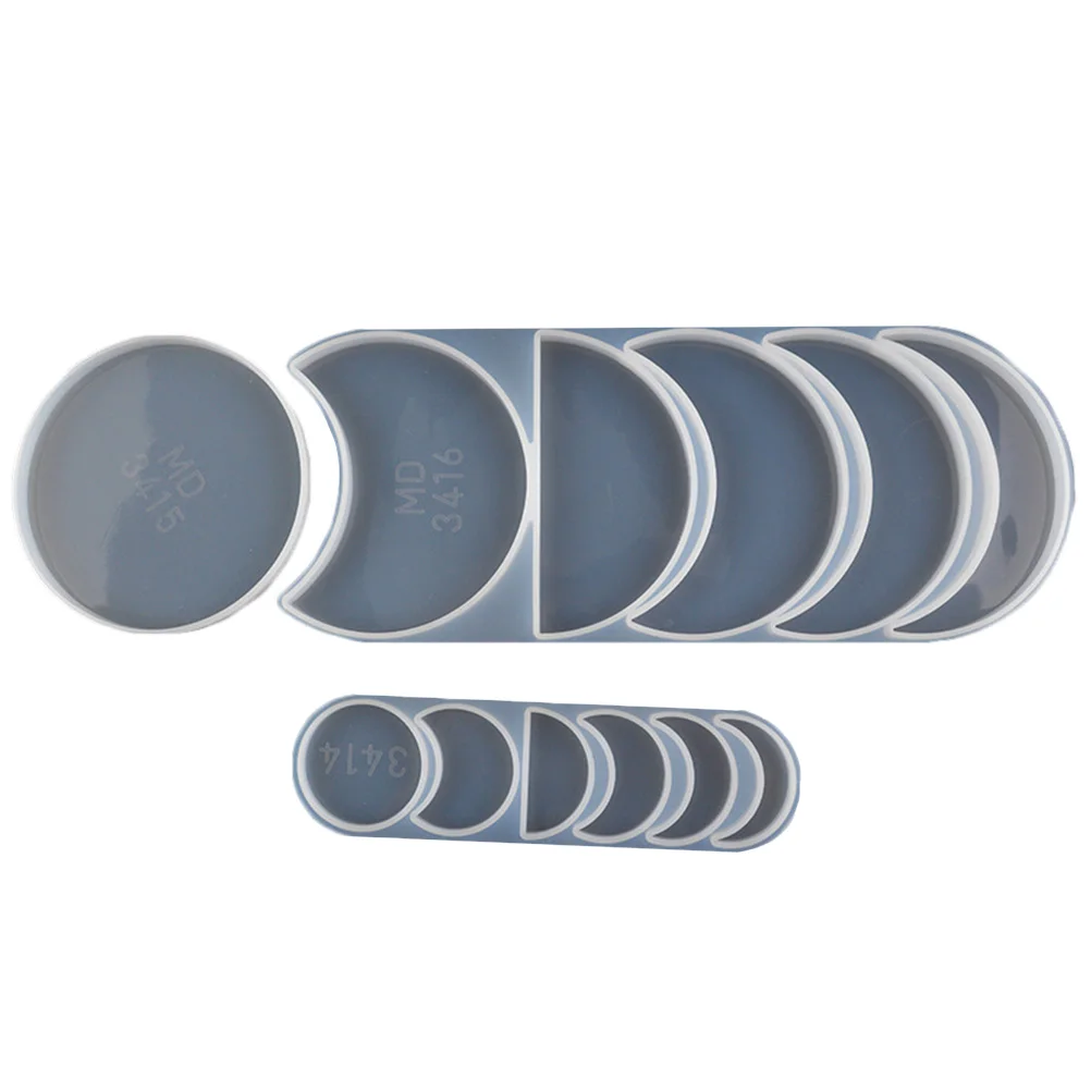 

2 set Lunar Eclipse Mold Silicone High Transparency DIY Craft Tool Jewelry Making Easy Clean Space Theme Ornament Mold Tabletop