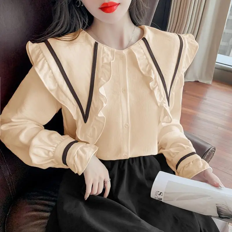 Boutonné chemises et chemisiers pour femmes nouveauté 2025 tunique Simple pas cher élégant nouveaux vêtements tendance luxe concepteur lâche femme haut