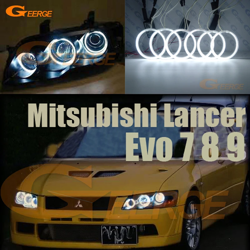 

For Mitsubishi Lancer Evo 7 8 9 2002 2003 2004 2005 2006 2007 Excellent Ultra Bright Ccfl Angel Eyes Kit Halo Rings Light