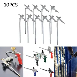 10-częściowe rurki z pianki natryskowej Dysza do wypełniania szczelin Izolacyjna rurka z pianki DIY Pistolet do klejenia z pianki poliuretanowej. Narzędzie ręczne do rur łączących