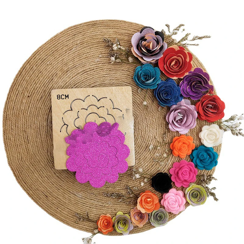 Diy Knife Mold Flower Number Heart Shape Wooden Cutting Dies Non-woven Leather Cutting For Common Big Shot And Machines S