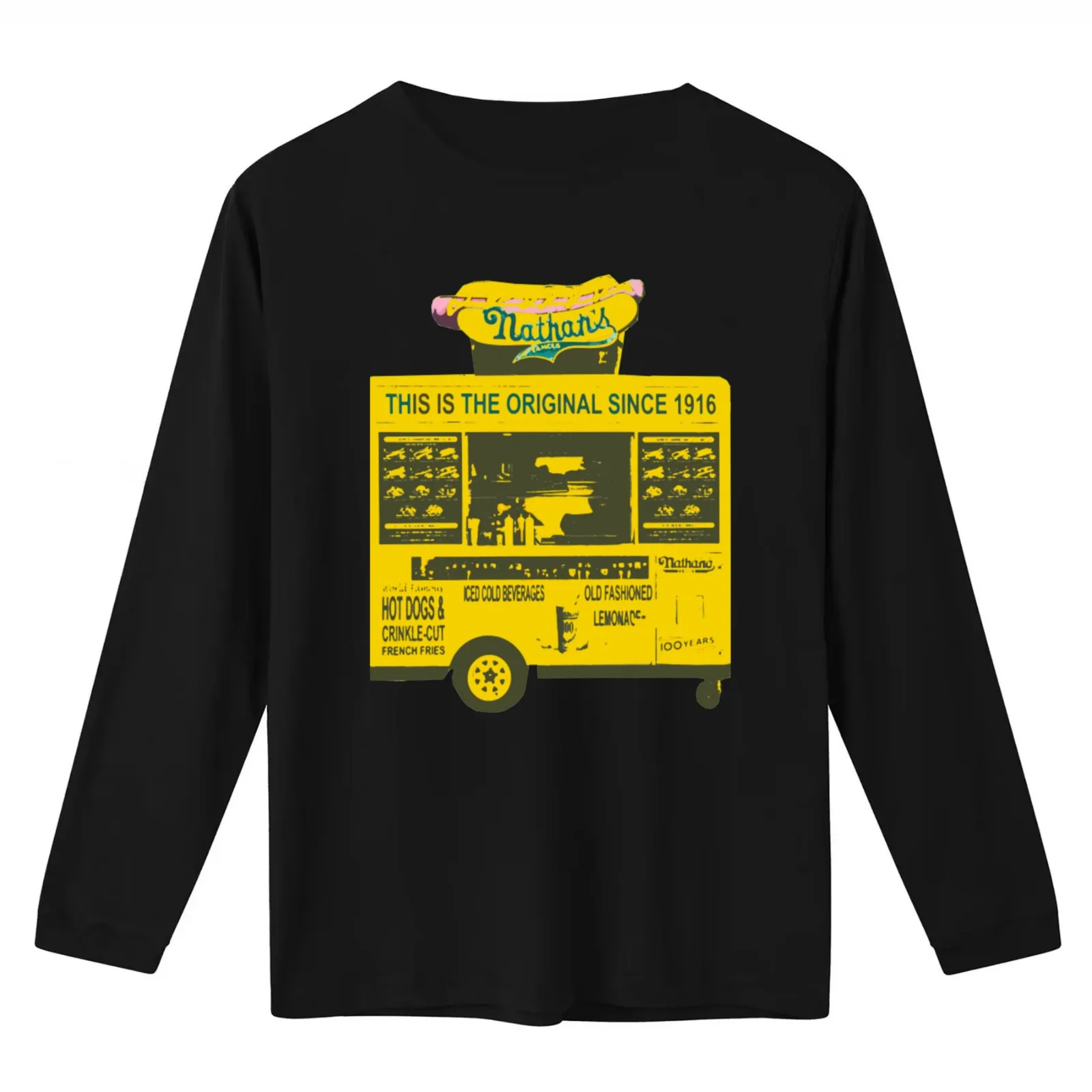 the king of hot dog joey chestnut nathans T-Shirt Summer Casual Cotton Tee Oversized Streetwear Tops Vintage Graphic Print