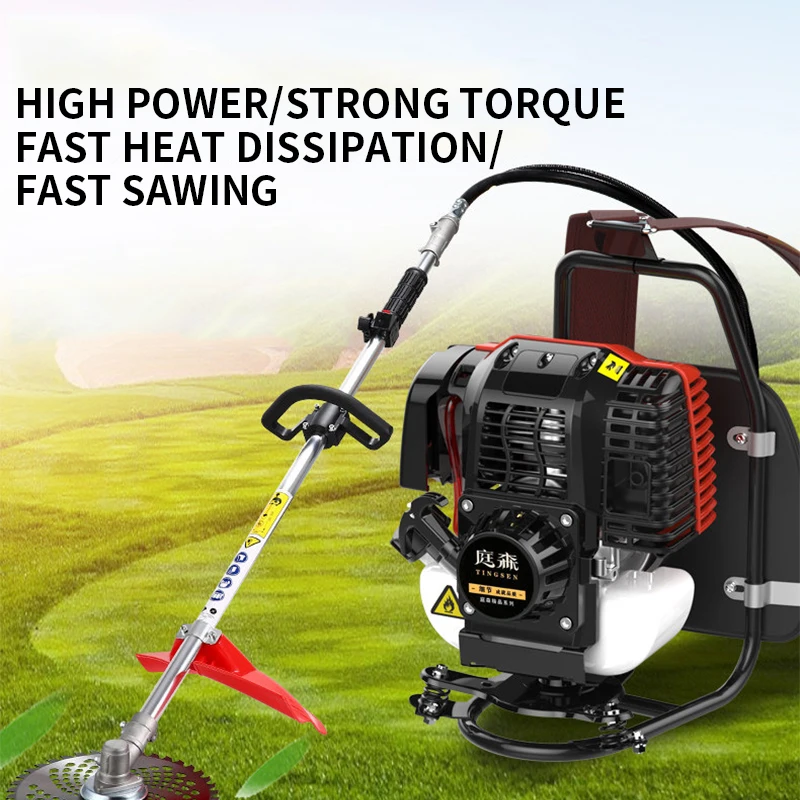 Four-stroke lawn mower knapsack small household multi-function  wasteland reclamation ripper for weeding