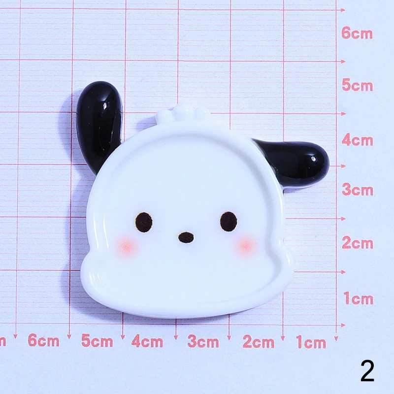 1 Stuks Cartoon Cartoon Sanrio Dieren Platen Stijl Haarspeld Oorbellen Hanger Plakboek Ambacht Diy Miniatuur Ornament Accessoires