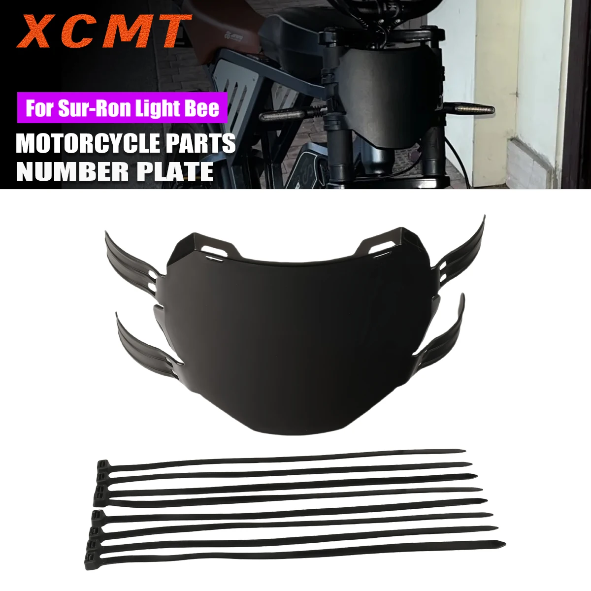Elektrisches Motorrad-Nummernschild für Surron S X Light Bee, für Talaria Sting, für Eride Pro SS, Frontplatten-Zubehörteile