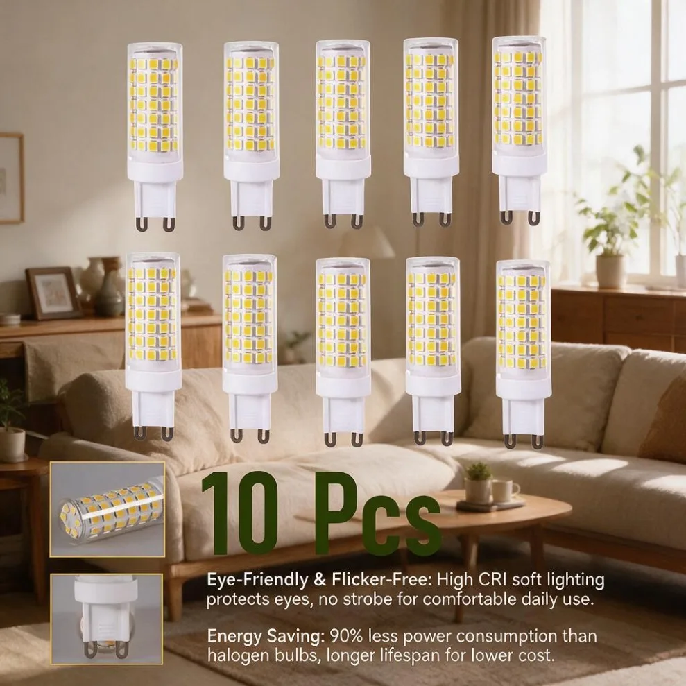 G9 LED Bulb 3W 5W 7W AC220V 1-10PCS, High Brightness Warm White Light, Halogen Spotlight Replacement Lamp for Living Home Decor
