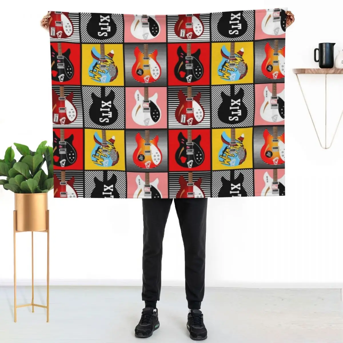 

Paul Weller's Rickenbackers Throw Blanket All Season Soft Lightweight Blanket for Home