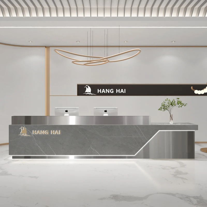 

Quality Service Reception Desks Office Counter Beauty Salon Elegant Reception Desks Checkout Welcome Escrivaninha Furniture