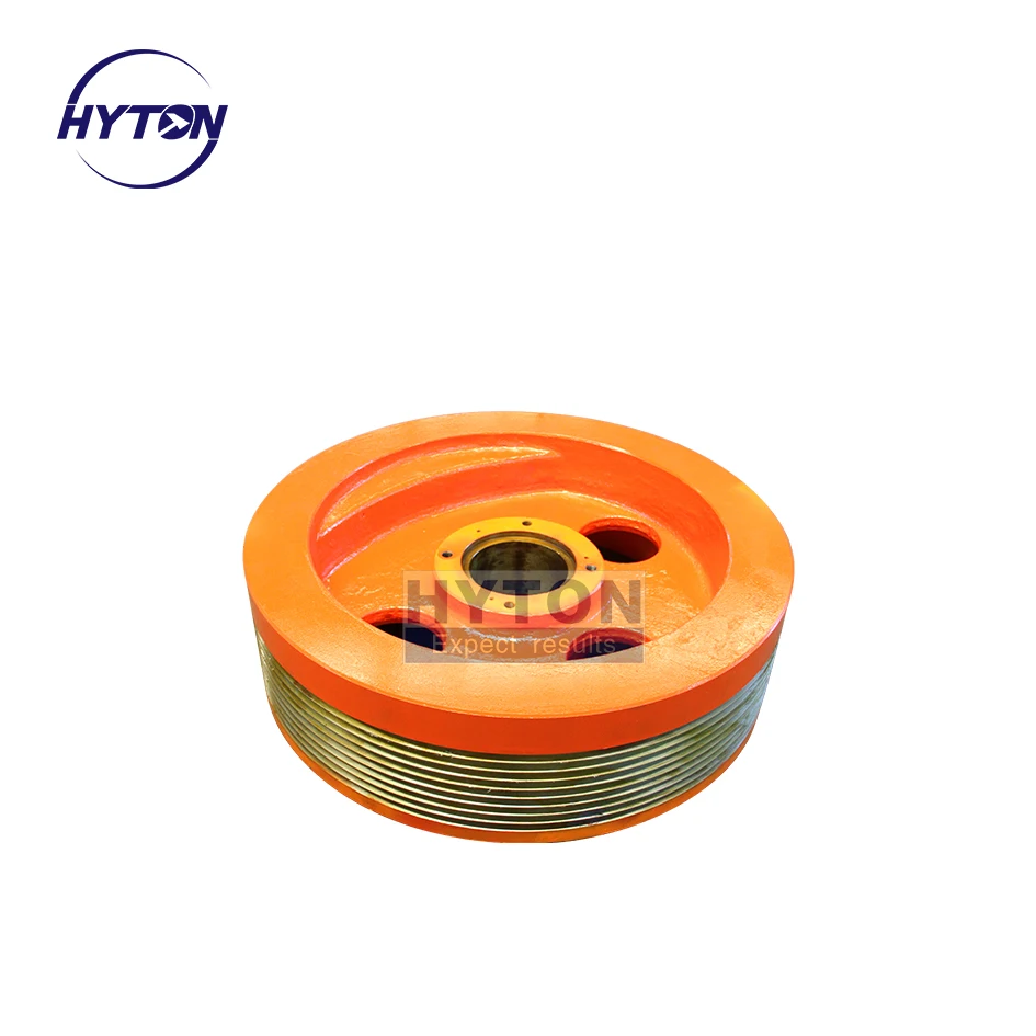 Original Quality Carbon Steel Casting Ore Mining Pulley Flywheel JC1613 Jaw Crusher Spare Parts