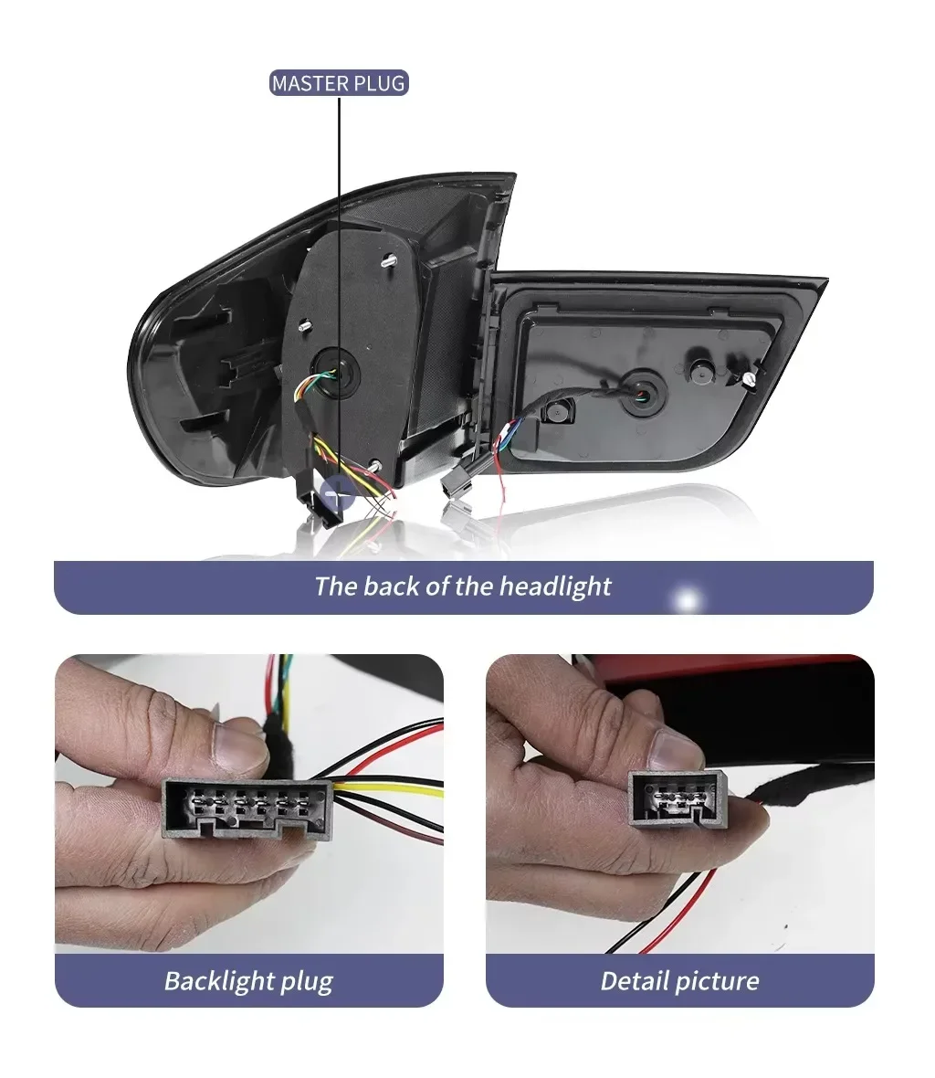 Автомобильный фонарь, светодиодные задние фонари в сборе для BMW X5 E70, 2007-2013, модифицированный задний стоп-сигнал, последовательный указатель поворота