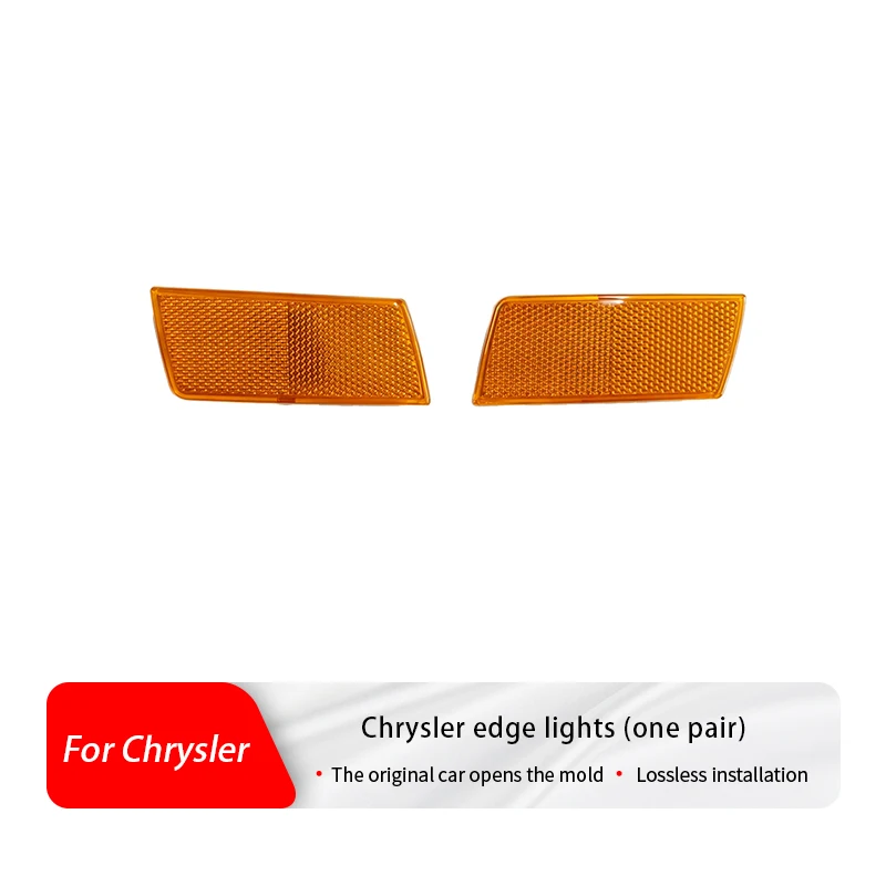 Suitable for Chrysler models – Pair of side marker turn signal lights, high-quality fender lamp replacements.