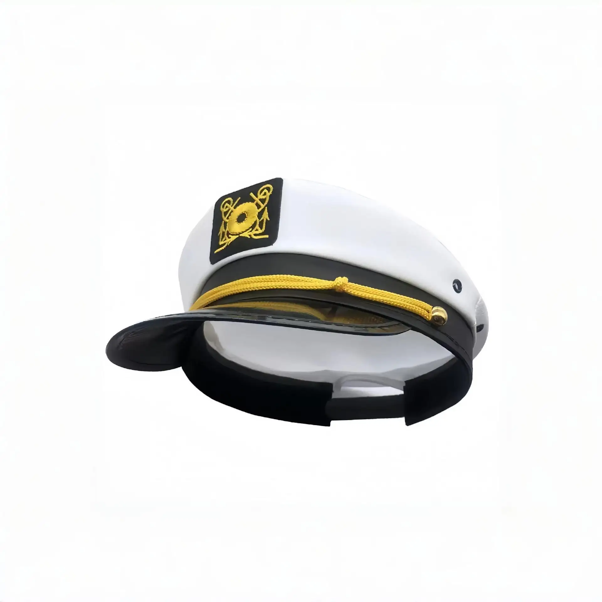 جديد المرأة القبعات الرجعية النمط البريطاني المطرزة البحرية قبعة الرغبة النقية مثير موحدة قبعة كبيرة حافة المرأة بحار قبعة