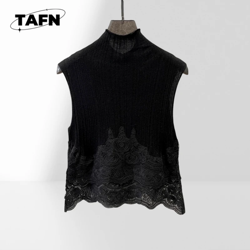 Con cordones Textura avanzada Hermosa Moda simple Hermosa y acogedora chaqueta con chaleco aislante para mujer para mayor calidez y comodidad AD3007