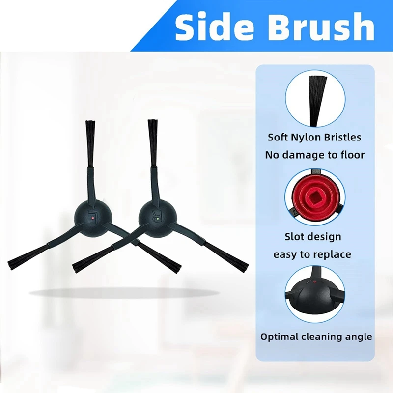 ملحقات لقطع الغيار البديلة Tikom L9000، فرشاة جانبية رئيسية، ممسحة فلتر Hepa