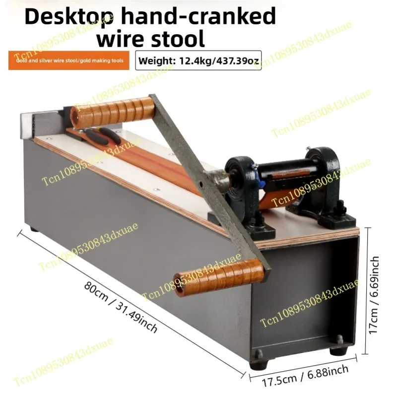 Desktop Small Manual Wire Drawing Bench Jewelry Wire Making Forming Machine Jewellery Tools Gold Silver Wire Pulling Draw Bench